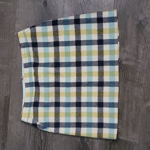 Boden British Tweed 100% Wool A Line Mini Skirt Sz 10P